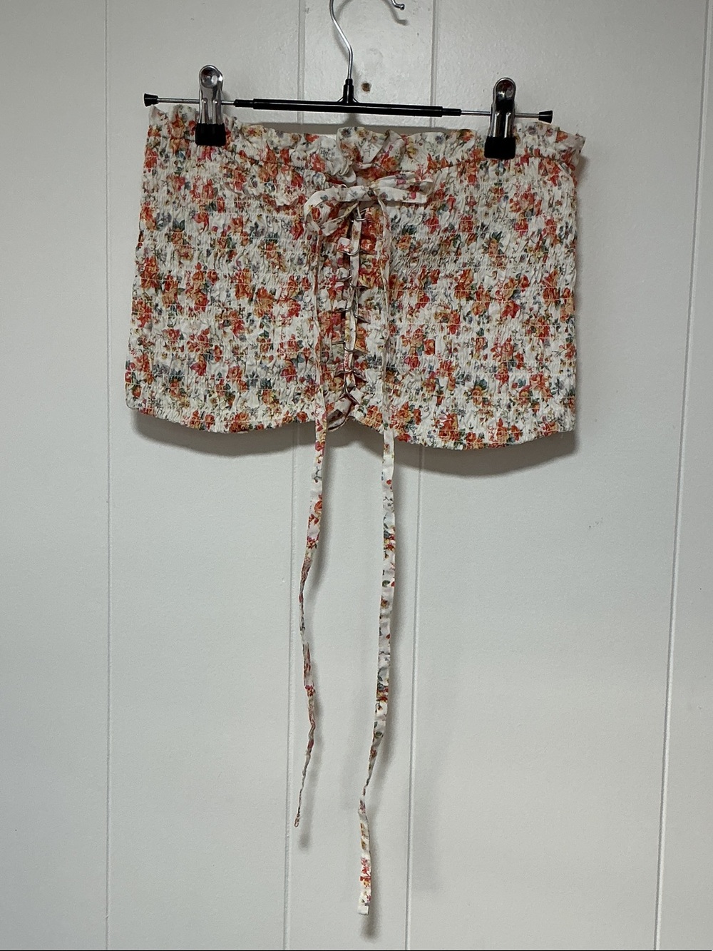 American eagle cinched tube top with options to wear it as a halter